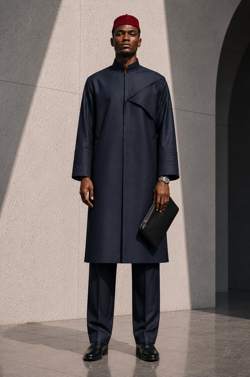 EZE NDI IGBO — Midnight Navy Front View