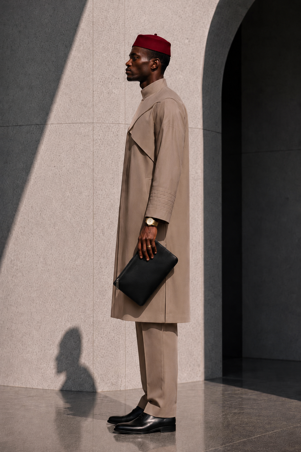 EZE NDI IGBO — Warm Taupe Side View
