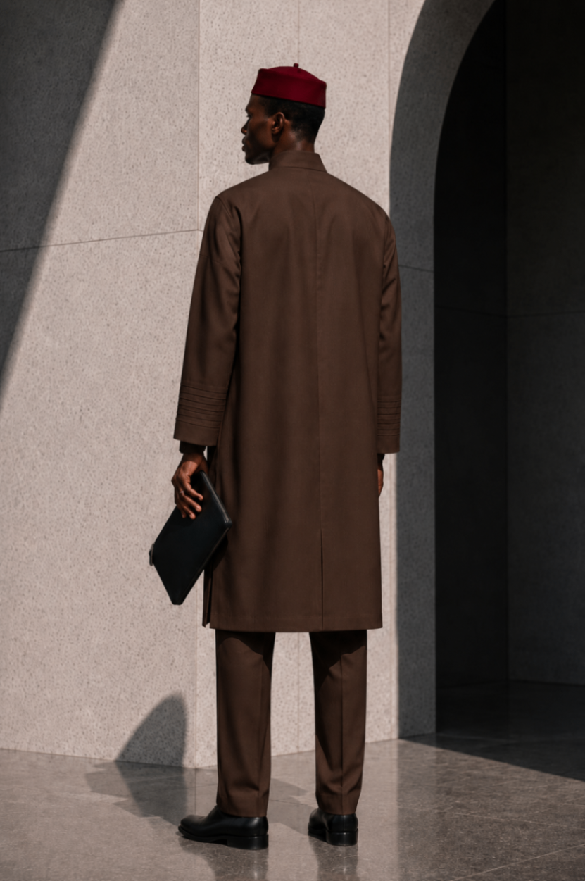 EZE NDI IGBO — Chocolate Brown Back View