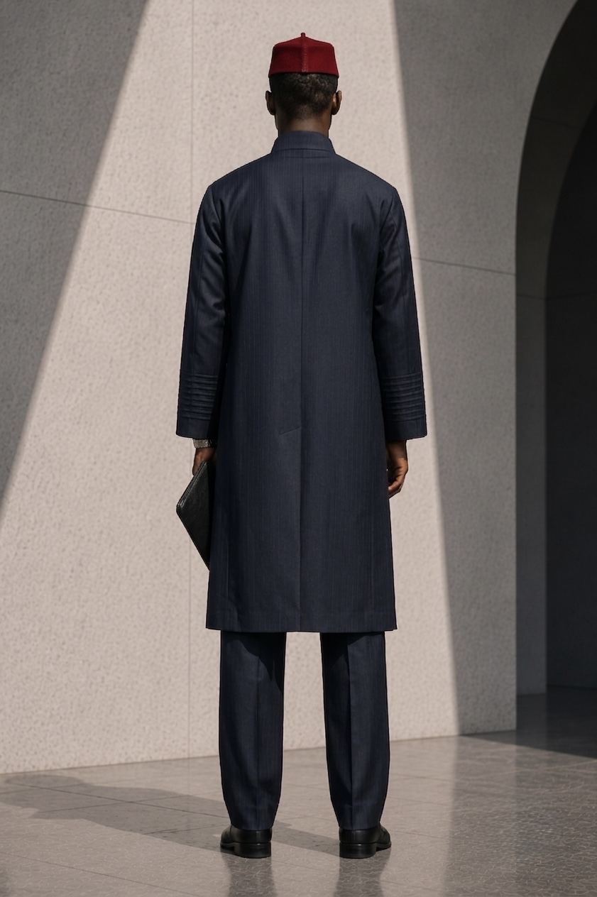 EZE NDI IGBO — Midnight Navy Back View